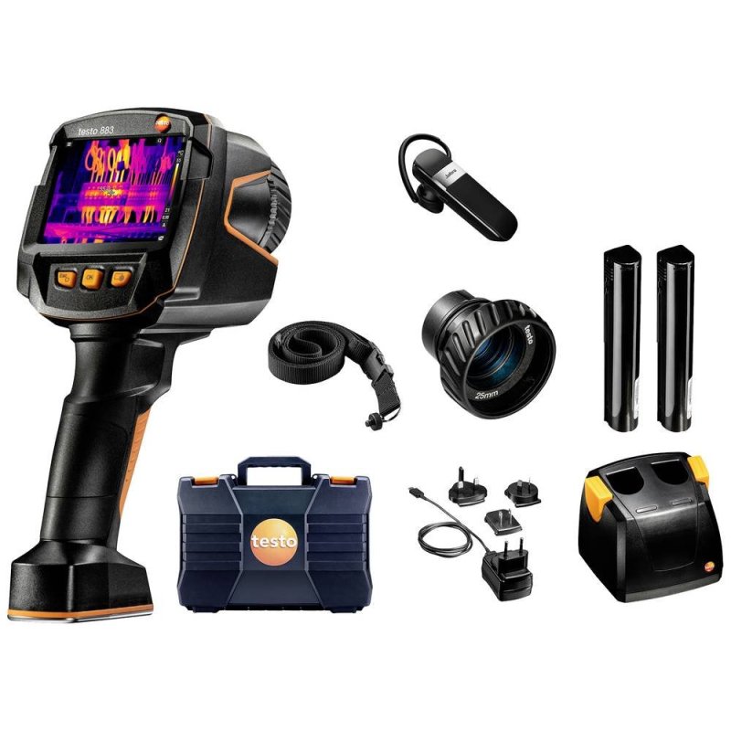 Testo 883-2 sada - Termokamera s objektivy 42° a 1 IR 320x240 px